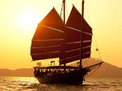 ล่องเรือสำเภา-จูน-บาทรา-ชมพระอาทิตย์ตก-อ่าวพังงา