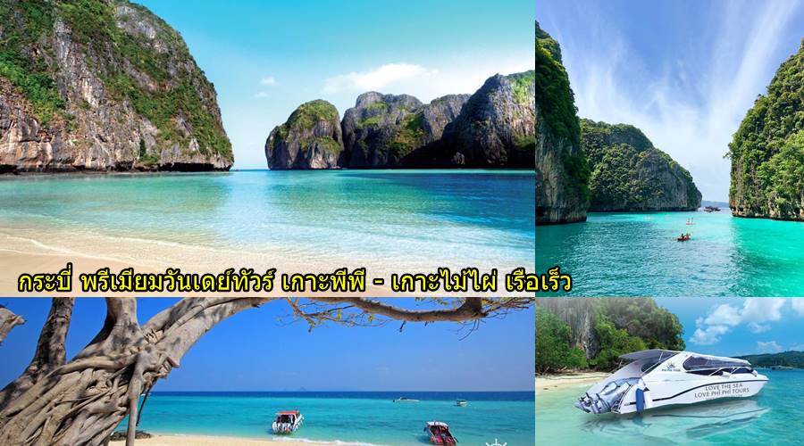 กระบี่ ทัวร์พรีเมีย เกาะพีพี เกาะไม้ไผ่ เรือเร็ว