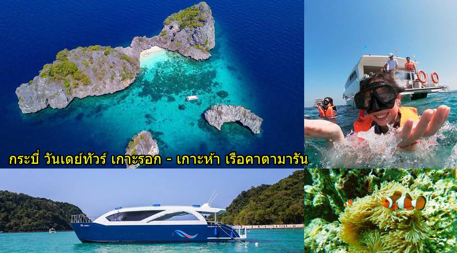 กระบี่ วันเดย์ทัวร์ เกาะรอก เรือคาตามารัน
