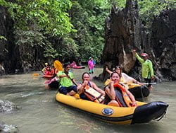 ทัวร์ครึ่งวันบ่าย-พายเรือแคนู-อ่าวพังงา-ดินเนอร์