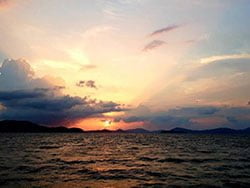 พระอาทิตย์ตก-อ่าวพังงา-ล่องเรือดินเนอร์