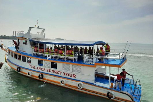 กระบี่ ทัวร์ 7 เกาะ ครึ่งวันบ่าย ซันเซ็ท เรือใหญ่