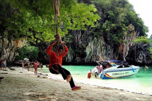 เรือสปีดโบ๊ท-ทัวร์-เกาะห้อง-ทะเลใน-กระบี่