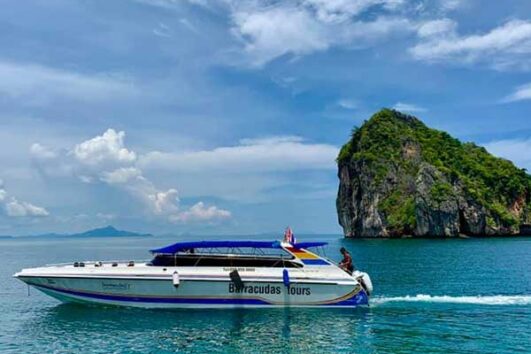 กระบี่ ทัวร์เกาะพีพี อ่าวมาหยา เกาะไผ่ เรือสปีดโบ๊ท ราคาถูกที่สุด