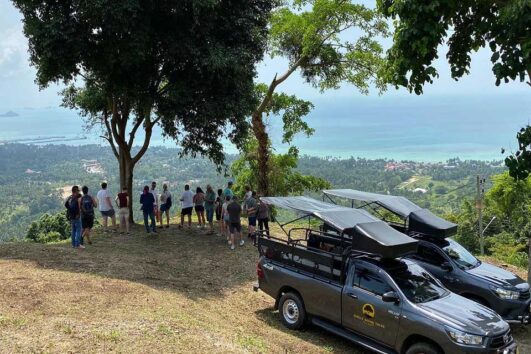 เกาะสมุย ทัวร์ป่า น้ำตก จุดชมวิว จังเกิ้ลซาฟารี โดยรถกระบะ 4WD