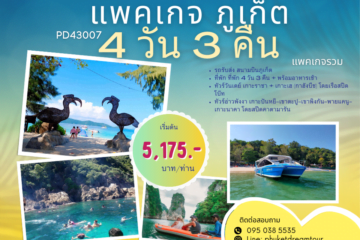PD43007 แพคเกจ ภูเก็ต 4 วัน 3 คืน