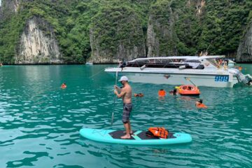 อ่าวโล๊ะซามะ-พายแพดเดิ้ลบอร์ด-ทัวร์เกาะพีพี-มาหยา-เรือสปีดโบ๊ท