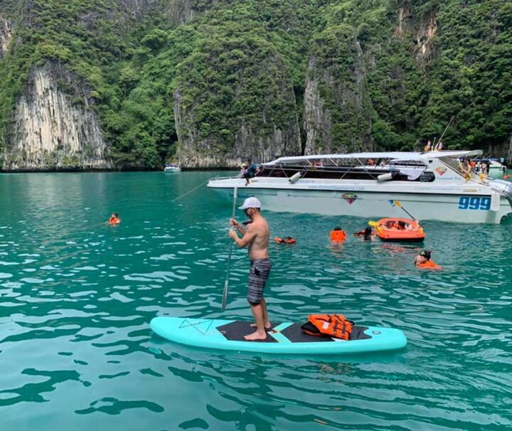 อ่าวโล๊ะซามะ-พายแพดเดิ้ลบอร์ด-ทัวร์เกาะพีพี-มาหยา-เรือสปีดโบ๊ท