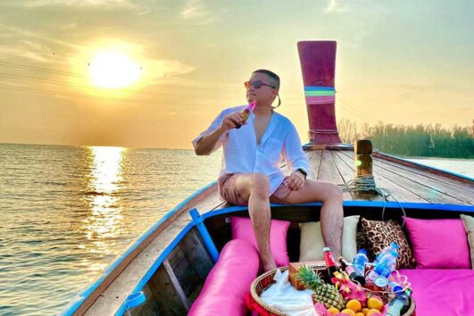 เช่าเรือหางยาว มีพร๊อพถ่ายรูป เต็มวัน เกาะไข่นอก เกาะไข่ใน อ่าวพังงา